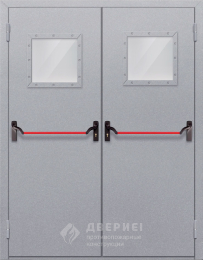 Дверь противопожарная металлическая двупольная - фото
