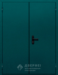 Дверь противопожарная металлическая без порога - фото