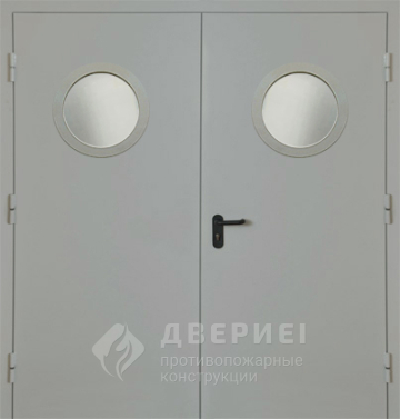 Распашная противопожарная дверь с окном