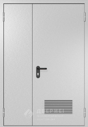 Противопожарная дверь с выпадающим порогом и вентиляционной решеткой №7