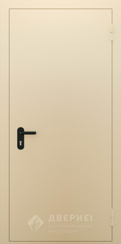Бежевая пожарная дверь глухая №70